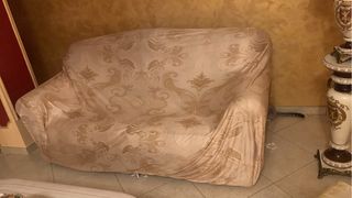 Copridivano elasticizzato 3 posti color oro