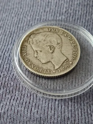 Moneda Plata Alfonso XIII 1899