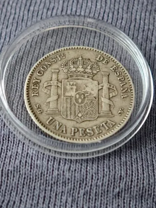 Moneda Plata Alfonso XIII 1899