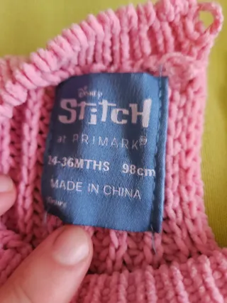 Jersey rosa Stitch 24 meses