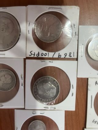Colección monedas plata españolas antiguas