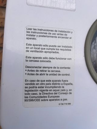 Calentador de agua Junkers