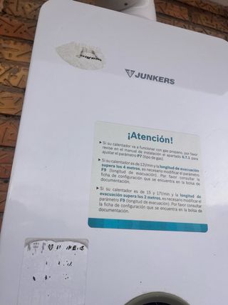 Calentador de agua Junkers