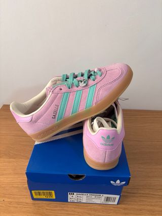 Adidas Gazelle Rosa y Menta Talla 36 2/3-37 1/3