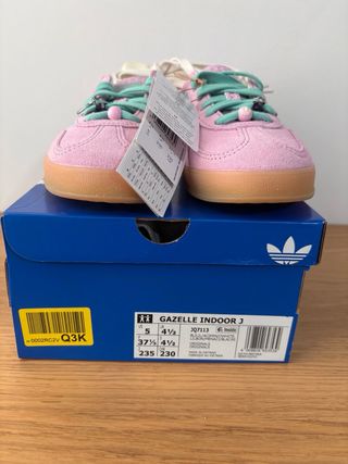 Adidas Gazelle Rosa y Menta Talla 36 2/3-37 1/3