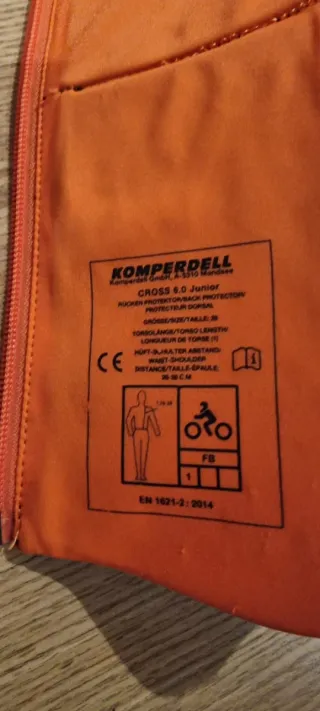 Chaleco protector esquí Komperdell Talla XS