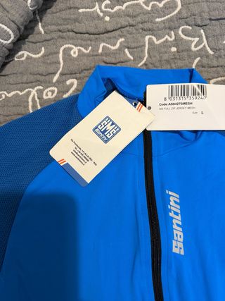 Maillot Ciclismo Santini Talla L Azul
