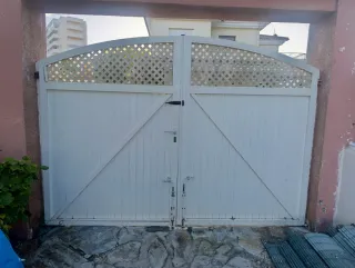 Puertas Exterior Aluminio Blanco