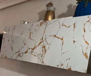 Rollo Adhesivo Mármol Dorado Nuevo