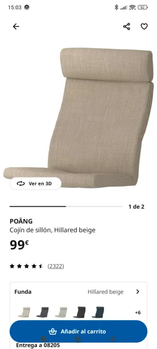 Sillón Poäng Ikea