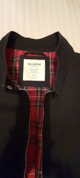 Cazadora hombre forrada negra