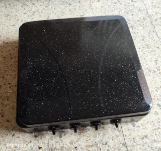 Fogon de gas negro con mandos