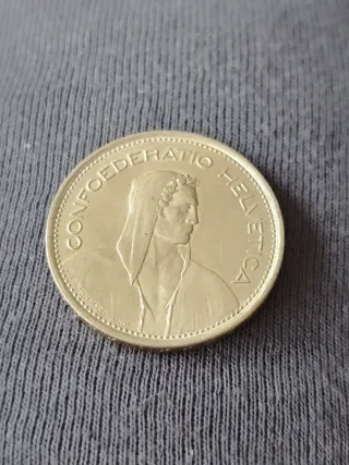 Moneda Confederatio Helvetica Plata