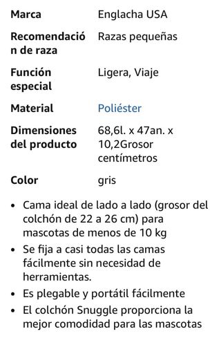 Cama para perro portátil CLOSE 2ME