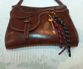 Bolso Gauchon Argentino Cuero Marrón