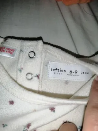 Body bebé floral manga larga