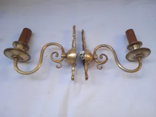 Applique da parete anni 50 in ottone