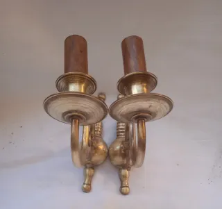 Applique da parete anni 50 in ottone