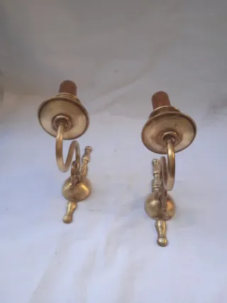 Applique da parete anni 50 in ottone