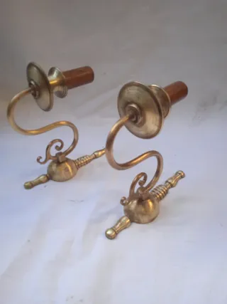 Applique da parete anni 50 in ottone