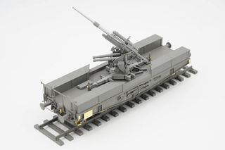 Maqueta 88mm Flak 36 w/SSys Wagon Border 1/35