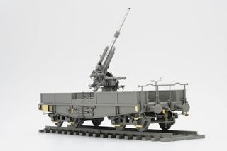Maqueta 88mm Flak 36 w/SSys Wagon Border 1/35