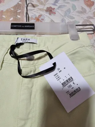 Pantalón ZAPA PARIS Amarillo (verdoso)