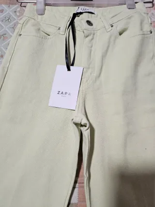 Pantalón ZAPA PARIS Amarillo (verdoso)
