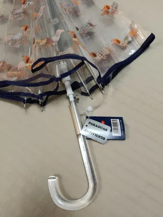 Paraguas transparente perros teckel