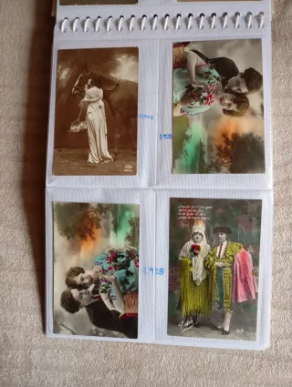 Lote 50 Postales Antiguas Románticas y religiosas.