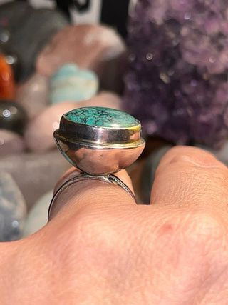 Anillo Plata 925 Turquesa Ajustable