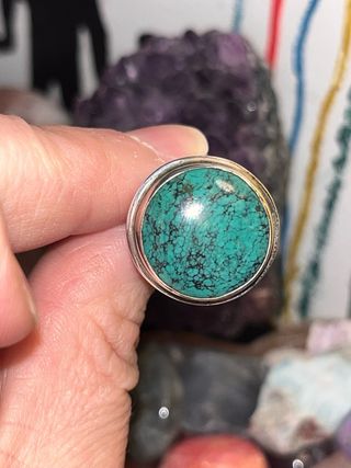 Anillo Plata 925 Turquesa Ajustable