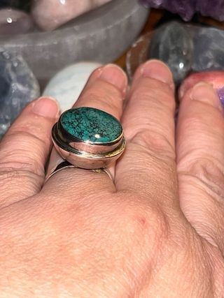 Anillo Plata 925 Turquesa Ajustable