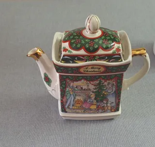 Tetera decorativa Sadler porcelana inglesa 1992.