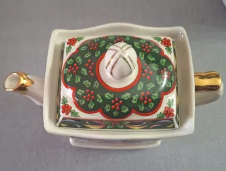 Tetera decorativa Sadler porcelana inglesa 1992.