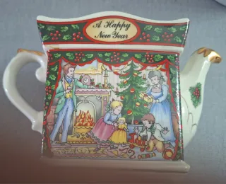 Tetera decorativa Sadler porcelana inglesa 1992.