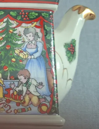 Tetera decorativa Sadler porcelana inglesa 1992.