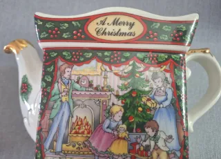 Tetera decorativa Sadler porcelana inglesa 1992.