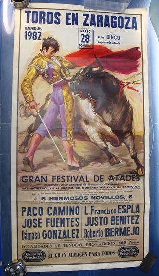 06. Cartel Corrida de Toros Zaragoza 1982.