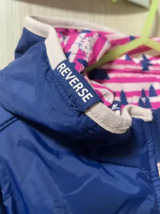 Chaqueta de nieve infantil reversible