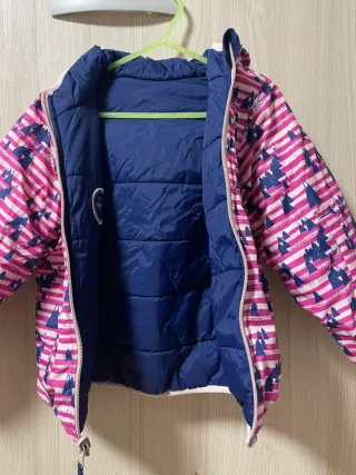 Chaqueta de nieve infantil reversible