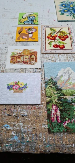 11 Tapices Bordados Varios Diseños