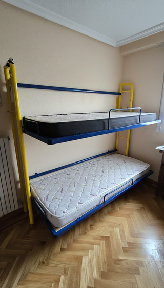Literas abatibles metálicas con colchones
