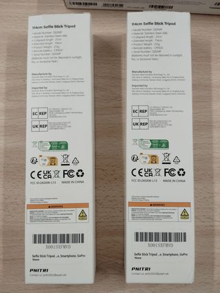 2x Palo Selfie con Luz y Trípode