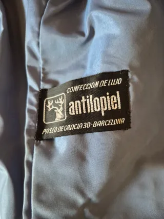 Chaquetón piel y pelo cordero gris