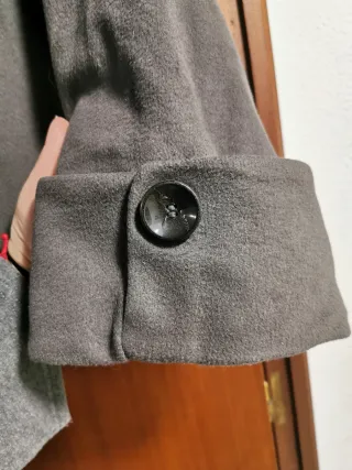 Abrigo Zara Mujer Talla L Gris