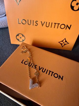 Bracciale Louis Vuitton oro regolabile da 15 a18cm