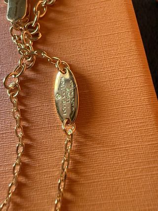 Bracciale Louis Vuitton oro regolabile da 15 a18cm