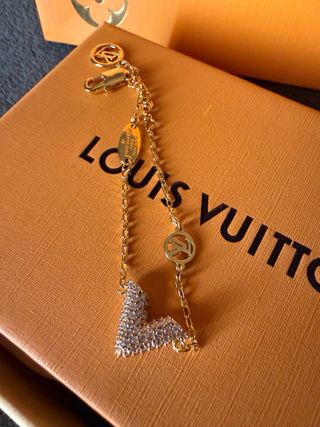 Bracciale Louis Vuitton oro regolabile da 15 a18cm