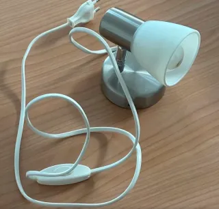 Lampada da tavolo metallo e vetro